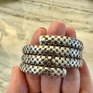 John Hardy Silver Bracelet with Black Accents